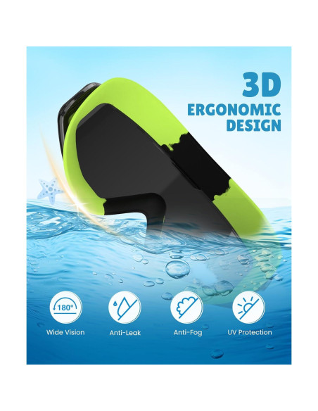 Gafas de natación NSSIW para niños 6-14 años, 3 paquetes Gafas de natación NSSIW para niños 6-14 años, 3 paquetes