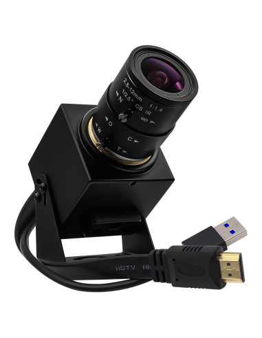 Cámara USB SVPRO 4K 60fps con lente zoom 2.8-12mm