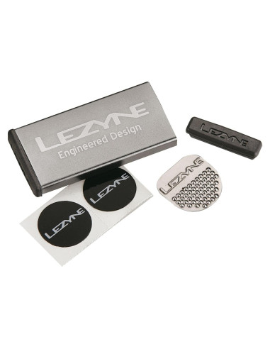 Kit de Parcheo Lezyne en Estuche Aluminio Impermeable