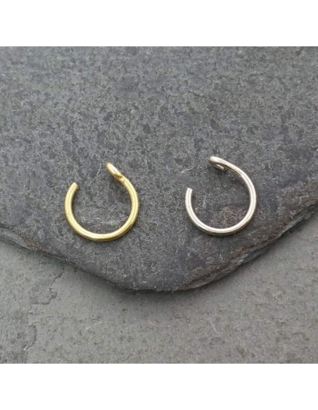 Anillos de Nariz Falsos Clip 20g - Plata y Oro - Sin Perforación Anillos de Nariz Falsos Clip 20g - Plata y Oro - Sin Perforación