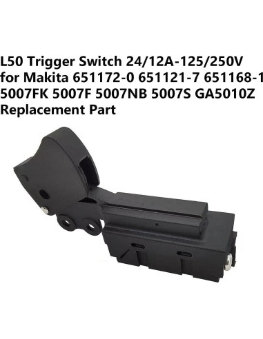Interruptor de Gatillo L50 para Makita 651172-0 24A 125/250V