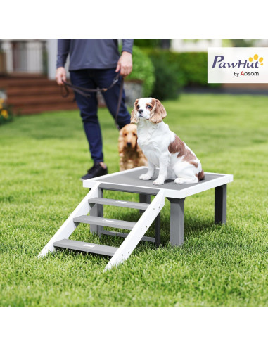 Plataforma de Entrenamiento para Perros PawHut 112x60cm Gris