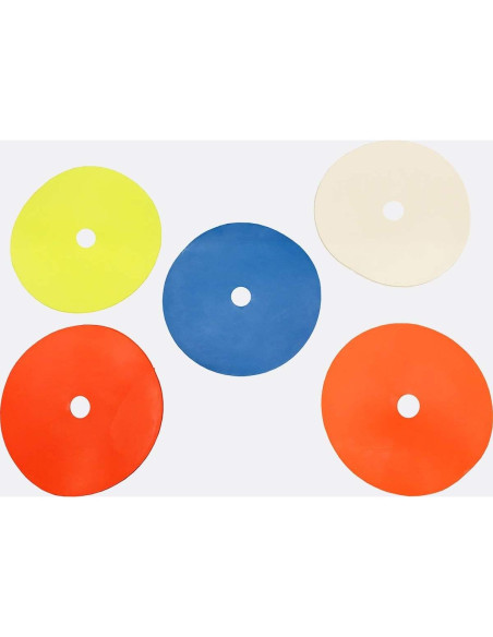 Juego de 50 Marcadores de Goma Fluorescentes para Fútbol 15.24 cm Juego de 50 Marcadores de Goma Fluorescentes para Fútbol 15.24 cm