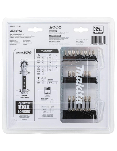 Juego de Puntas de Impacto Makita E-01666 - 35 Piezas Juego de Puntas de Impacto Makita E-01666 - 35 Piezas