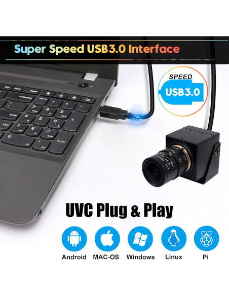 Cámara USB SVPRO 4K 60fps con lente zoom 2.8-12mm Cámara USB SVPRO 4K 60fps con lente zoom 2.8-12mm
