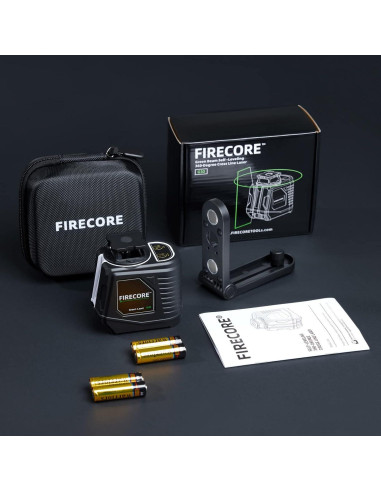 Nivel láser verde Firecore 360 autolevelante con soporte