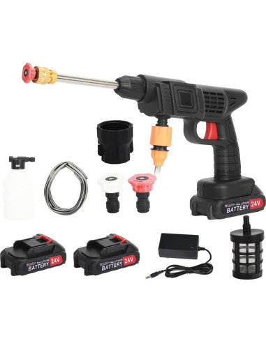 Lavadora a Presión Inalámbrica Leasote 24V 240L/h 2 Baterías