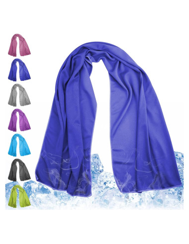 Toalla Enfriadora Meiyante 110x40 cm Microfibra Azul Marino