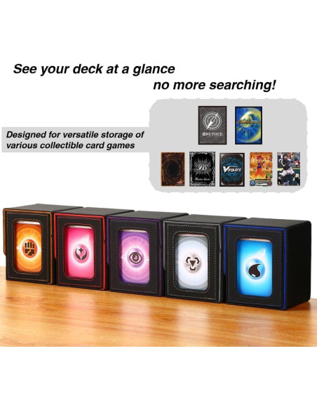 Caja de Cartas Venssu MTG Deck Box para 100 Cartas Doble Funda Caja de Cartas Venssu MTG Deck Box para 100 Cartas Doble Funda