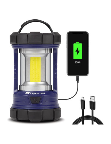 Linterna de Camping CT CAPETRONIX 3200LM Recargable 4600mAh