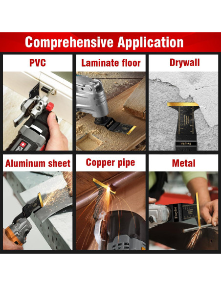 Juego de 18 Hojas de Sierra Oscilante Titanio Froylot Juego de 18 Hojas de Sierra Oscilante Titanio Froylot