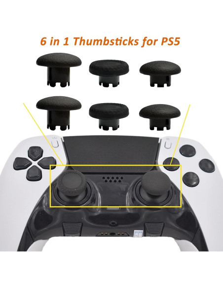 6 Joysticks Intercambiables LiXiongBao para PS5 Dualsense Edge 6 Joysticks Intercambiables LiXiongBao para PS5 Dualsense Edge