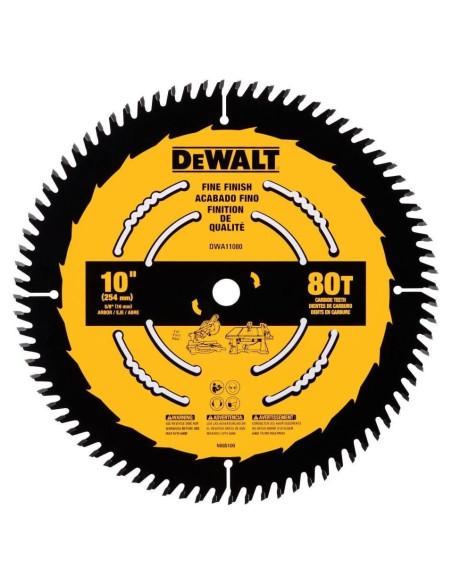 Sierra Circular DEWALT 25.4 cm 80 Dientes Carburo Ultra Afilado Sierra Circular DEWALT 25.4 cm 80 Dientes Carburo Ultra Afilado
