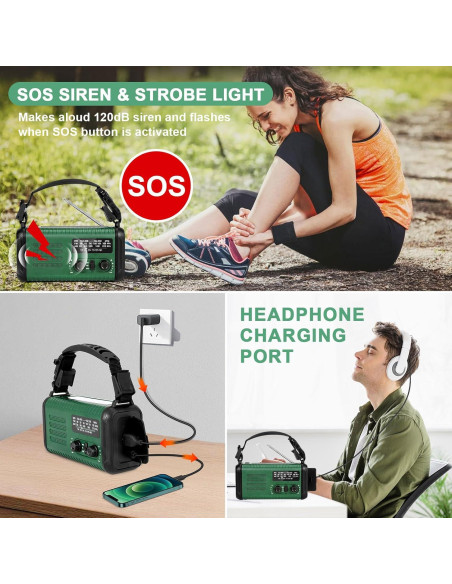 Radio de Emergencia NOAA Leaton Condor 1 con Linterna y Carga Solar Radio de Emergencia NOAA Leaton Condor 1 con Linterna y Carga Solar