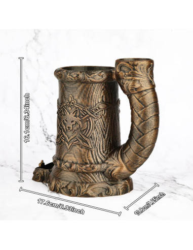 Torre de Dados DND AUSPDICE Bronce 17.6x10.8x16.1cm