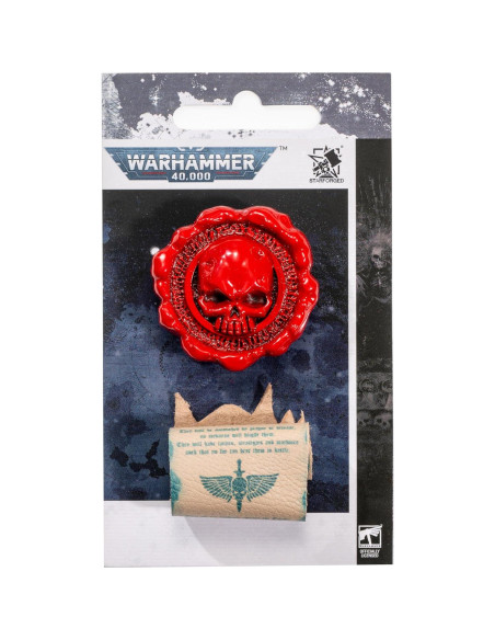 Insignia de Pin Starforged Sello de Pureza 14x4cm Retro Insignia de Pin Starforged Sello de Pureza 14x4cm Retro