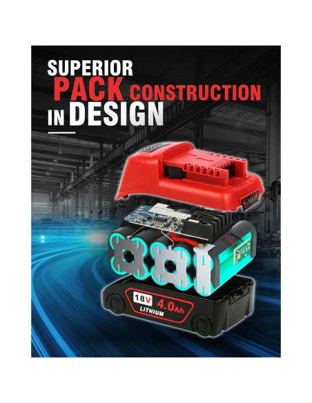Batería de Reemplazo 18V Milwaukee M18 4.0Ah Alta Capacidad Batería de Reemplazo 18V Milwaukee M18 4.0Ah Alta Capacidad