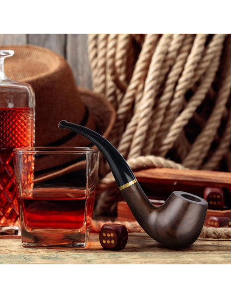 Pipa de Tabaco Joyoldelf Ébano Hecha a Mano con Accesorios Pipa de Tabaco Joyoldelf Ébano Hecha a Mano con Accesorios