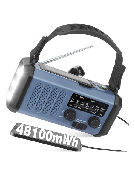 Radio Meteorológica Portátil Shen Zhen 13000mAh Solar AM/FM Radio Meteorológica Portátil Shen Zhen 13000mAh Solar AM/FM