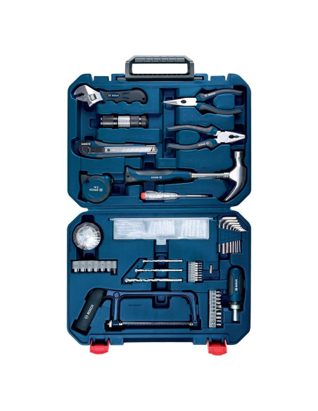 Kit de Herramientas de Mano Bosch 108 Piezas Azul Estuche Duro Kit de Herramientas de Mano Bosch 108 Piezas Azul Estuche Duro