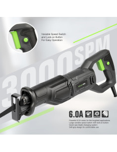 Sierra Recíproca GALAX PRO 120V 6.0A Velocidad Variable 3000SPM 2