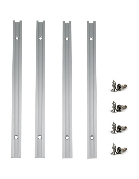 Deslizador T-Track Aluminio 300mm Zeberoxyz 4 Piezas Deslizador T-Track Aluminio 300mm Zeberoxyz 4 Piezas