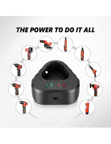 Cargador de Batería de Litio-Ion 12V DNA Motoring TOOLS-00179