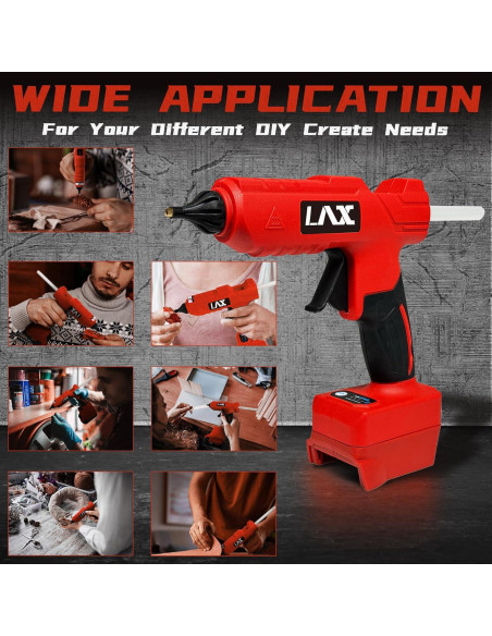 Pistola de Pegamento Caliente L1NXIXI 100W para Batería Milwaukee 18V Pistola de Pegamento Caliente L1NXIXI 100W para Batería Milwaukee 18V