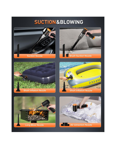 Aspiradora de Coche Aokway M8 Portátil Sin Cable 20000PA