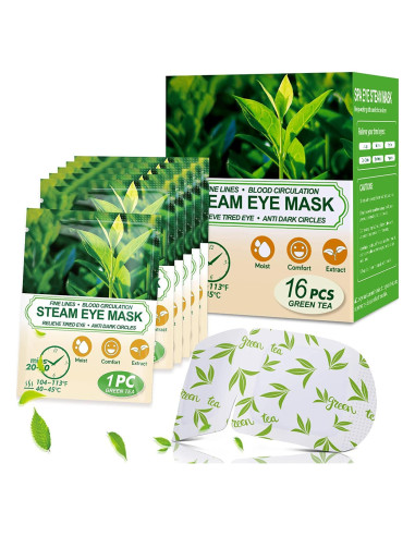 Máscara Ocular Autocalentada ProCIV Té Verde 16 Paquetes