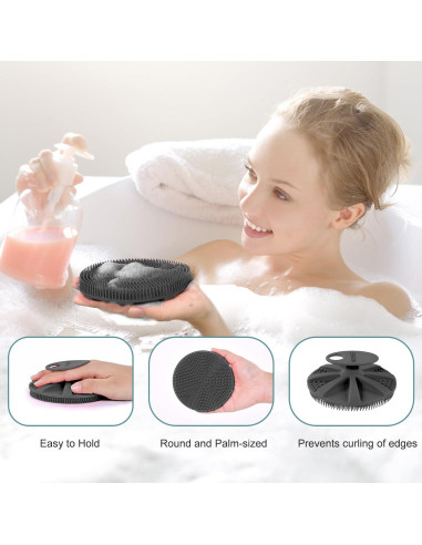 Cepillo de Ducha de Silicona INNERNEED para Exfoliación Suave