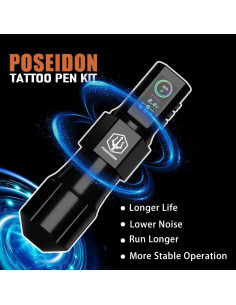 Kit de Tatuaje Inalámbrico Vidattx con 20 Agujas y Tintas 2