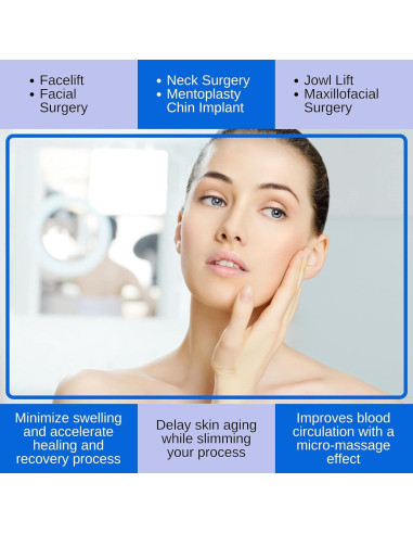 Venda de Compresión Facial Postquirúrgica Variteks - Negro