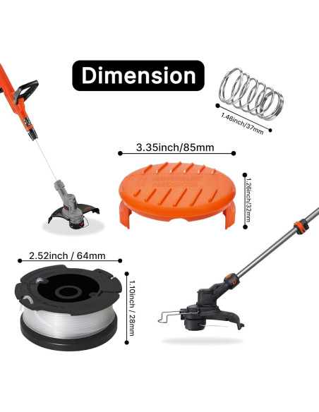 Cuerda AF-100 RISELION para Desmalezadora Black and Decker 9.14m Cuerda AF-100 RISELION para Desmalezadora Black and Decker 9.14m