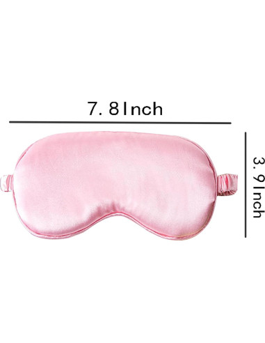 Máscara para dormir LMGERBUD suave y cómoda - Rosa