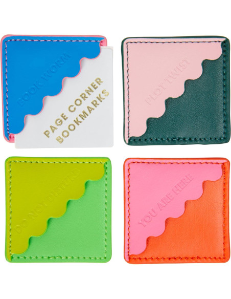 Marcadores de Página Esquina C.R. Gibson 4 Piezas Multicolor Marcadores de Página Esquina C.R. Gibson 4 Piezas Multicolor