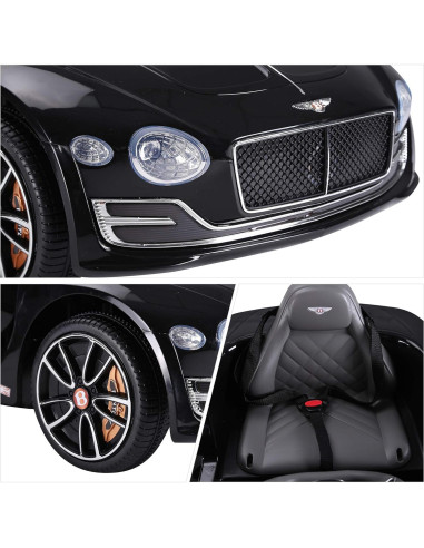 Coche Eléctrico para Niños Aosom Bentley EXP12 12V Negro