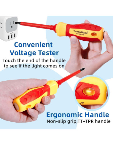 Juego de Destornilladores Aislados ToolinHand 7 PCS 1000V