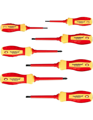 Juego de Destornilladores Aislados ToolinHand 7 PCS 1000V