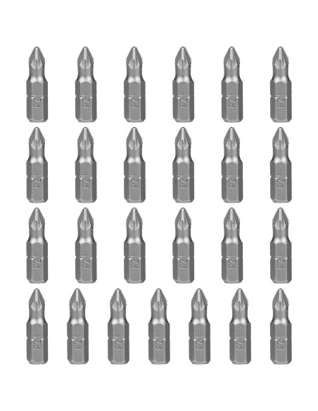 Juego de Puntas de Destornillador PZ1 HPHOPE 25 Piezas 25mm Juego de Puntas de Destornillador PZ1 HPHOPE 25 Piezas 25mm