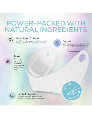 Máscara Lifting V Line Venus Visage - Cinta Invisible Facial 5 Unidades