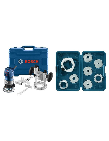 Router de Palma Bosch GKF125CEPK 1.25 HP con Guías RA1128 Router de Palma Bosch GKF125CEPK 1.25 HP con Guías RA1128