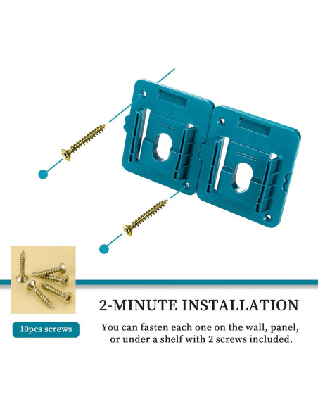 Soporte de Batería Crivnhar 5 Pack para Makita 18V Soporte de Batería Crivnhar 5 Pack para Makita 18V