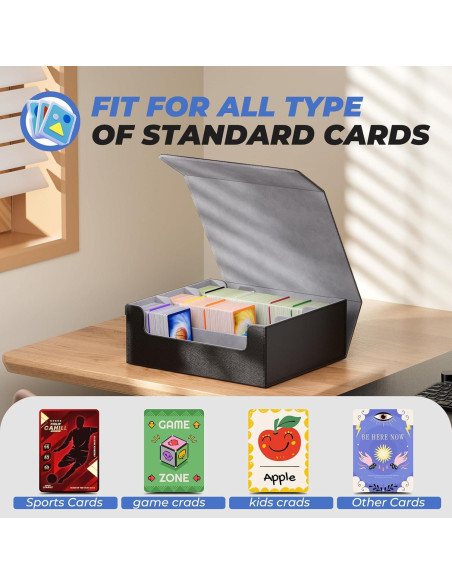 Caja de Cartas Coleccionables MaxGear - Almacenamiento 1800 Cartas Caja de Cartas Coleccionables MaxGear - Almacenamiento 1800 Cartas