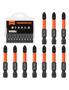 Juego de Puntas de Destornillador BAIDETS PZ2 10 Piezas 50mm