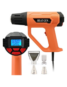 Pistola de Calor FOSHIO 2000W con Pantalla LCD y 4 Boquillas