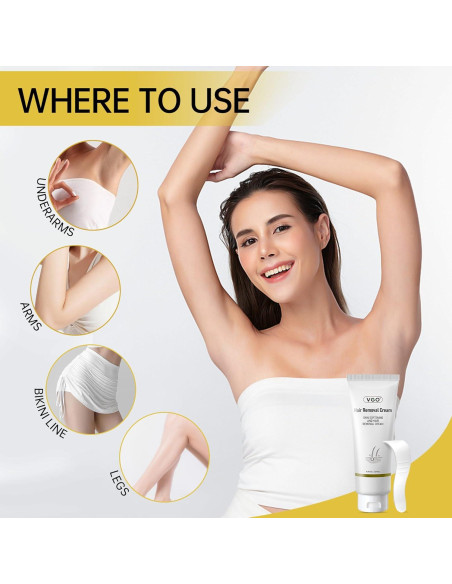 Crema Depilatoria VGO 114 g - Suave y Hipoalergénica para Todos Crema Depilatoria VGO 114 g - Suave y Hipoalergénica para Todos