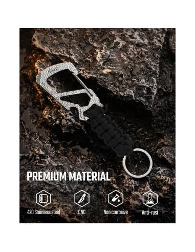 Clip de Carabina KeyUnity KC00 para Llaveros Paracord 550