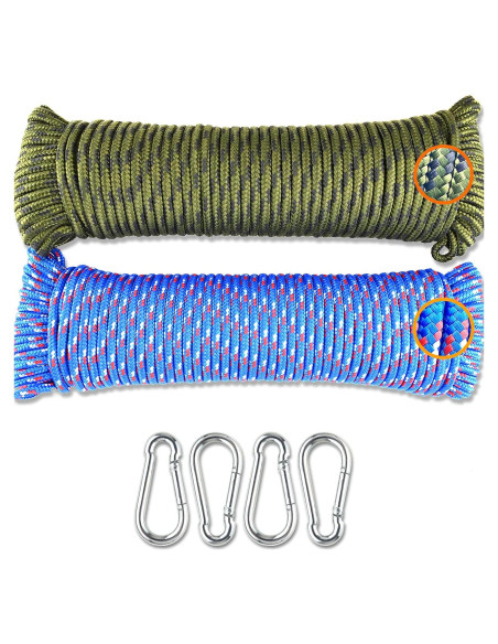 Cuerda Trenzada de Polipropileno Wellmax 30.48m 300kg UV Multicolor Cuerda Trenzada de Polipropileno Wellmax 30.48m 300kg UV Multicolor