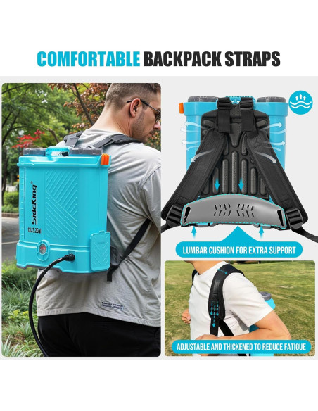 Pulverizador de Mochila Eléctrico SideKing SK3000B 12.1L Pulverizador de Mochila Eléctrico SideKing SK3000B 12.1L